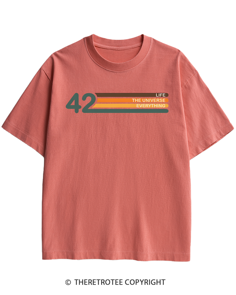 TheRetroTee The Meaning of Life Heavy Cotton T-Shirt