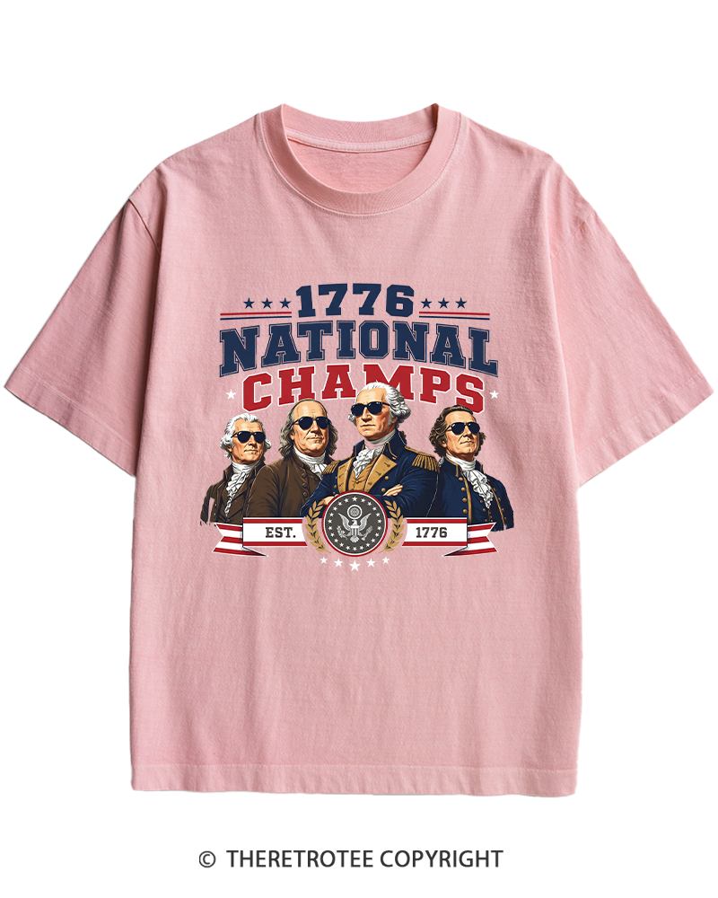 TheRetroTee Funny Founding Fathers 1776 Heavy Cotton T-Shirt