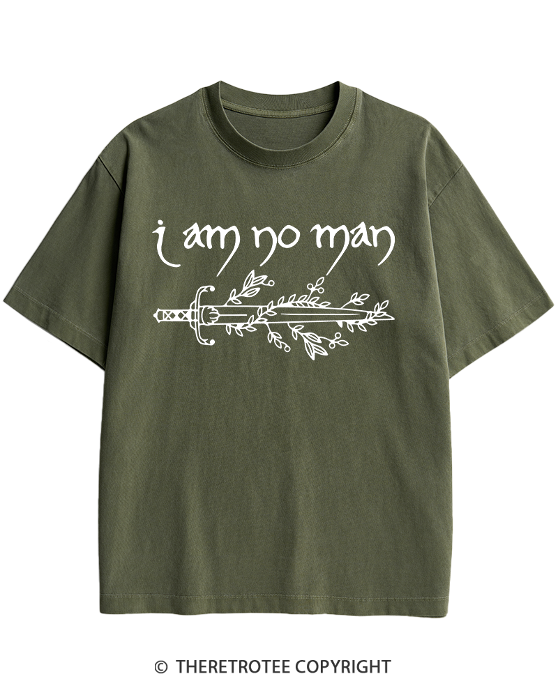 TheRetroTee I Am No Man Heavy Cotton T-Shirt