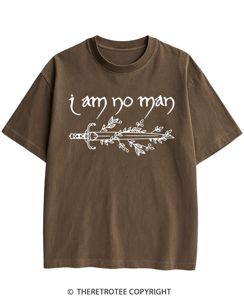 TheRetroTee I Am No Man Heavy Cotton T-Shirt