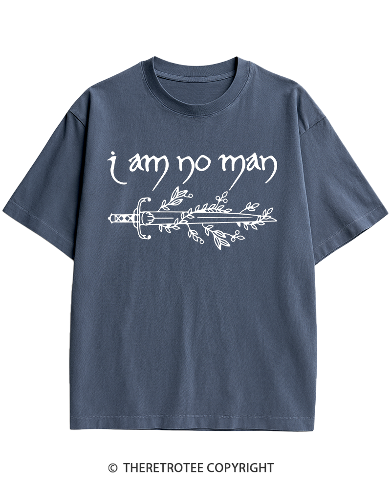 TheRetroTee I Am No Man Heavy Cotton T-Shirt