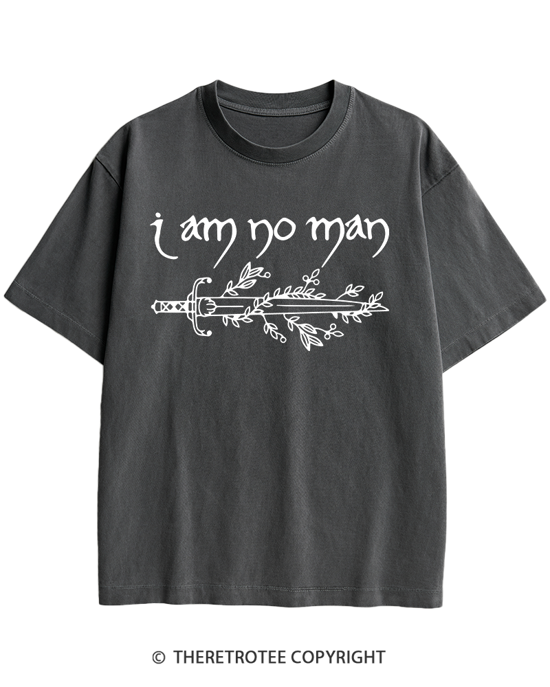 TheRetroTee I Am No Man Heavy Cotton T-Shirt
