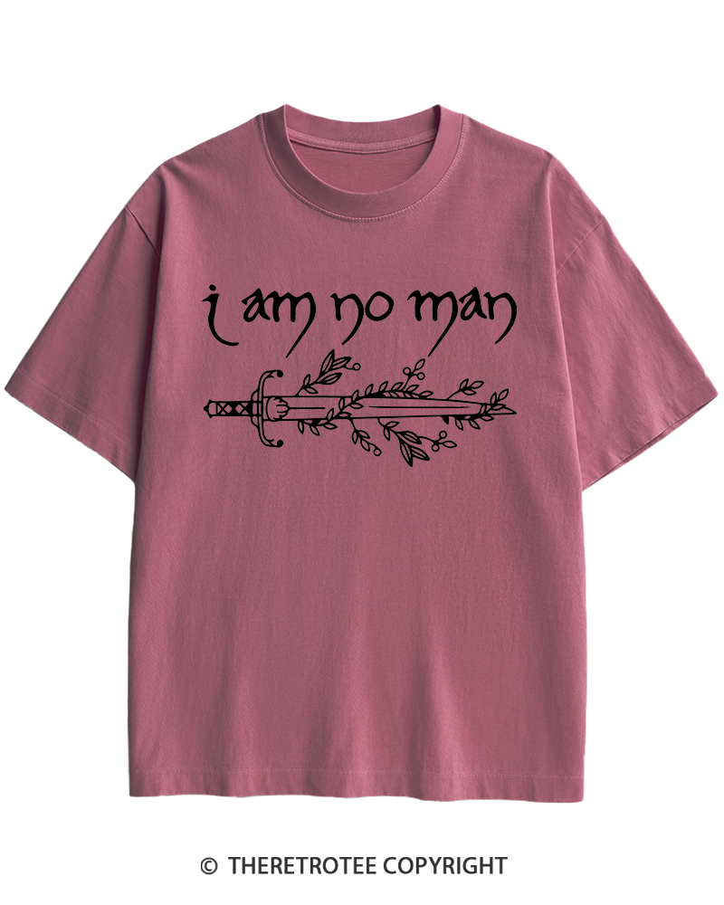 TheRetroTee I Am No Man Heavy Cotton T-Shirt