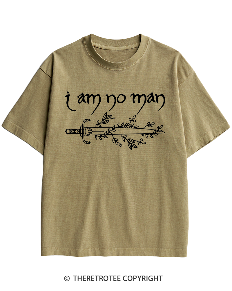 TheRetroTee I Am No Man Heavy Cotton T-Shirt