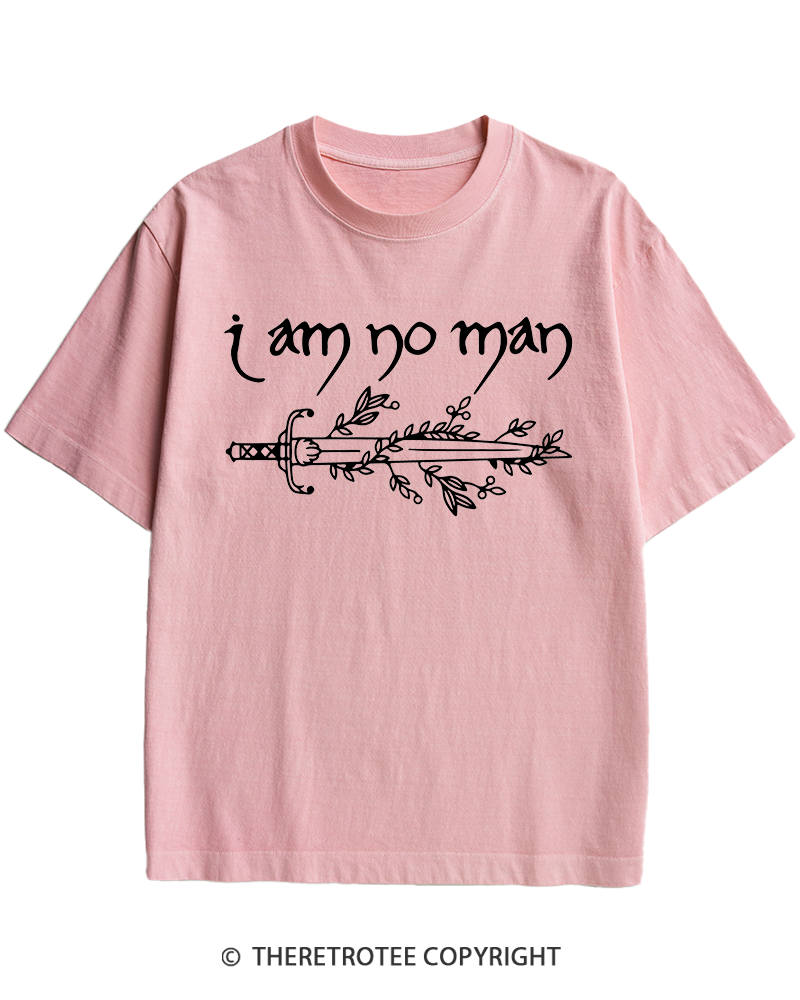 TheRetroTee I Am No Man Heavy Cotton T-Shirt
