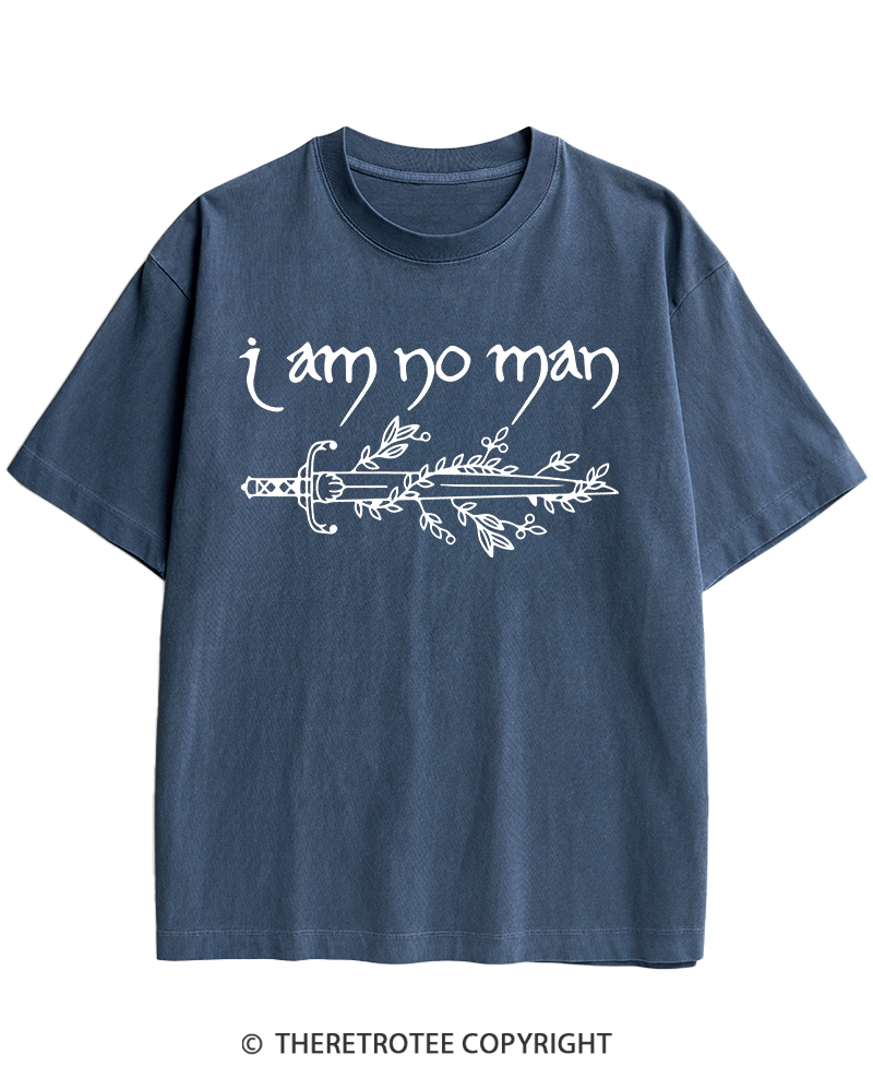 TheRetroTee I Am No Man Heavy Cotton T-Shirt