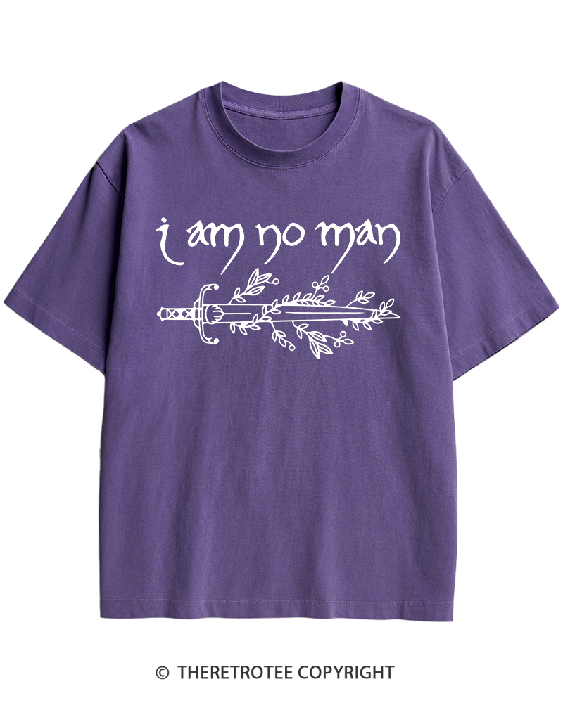 TheRetroTee I Am No Man Heavy Cotton T-Shirt