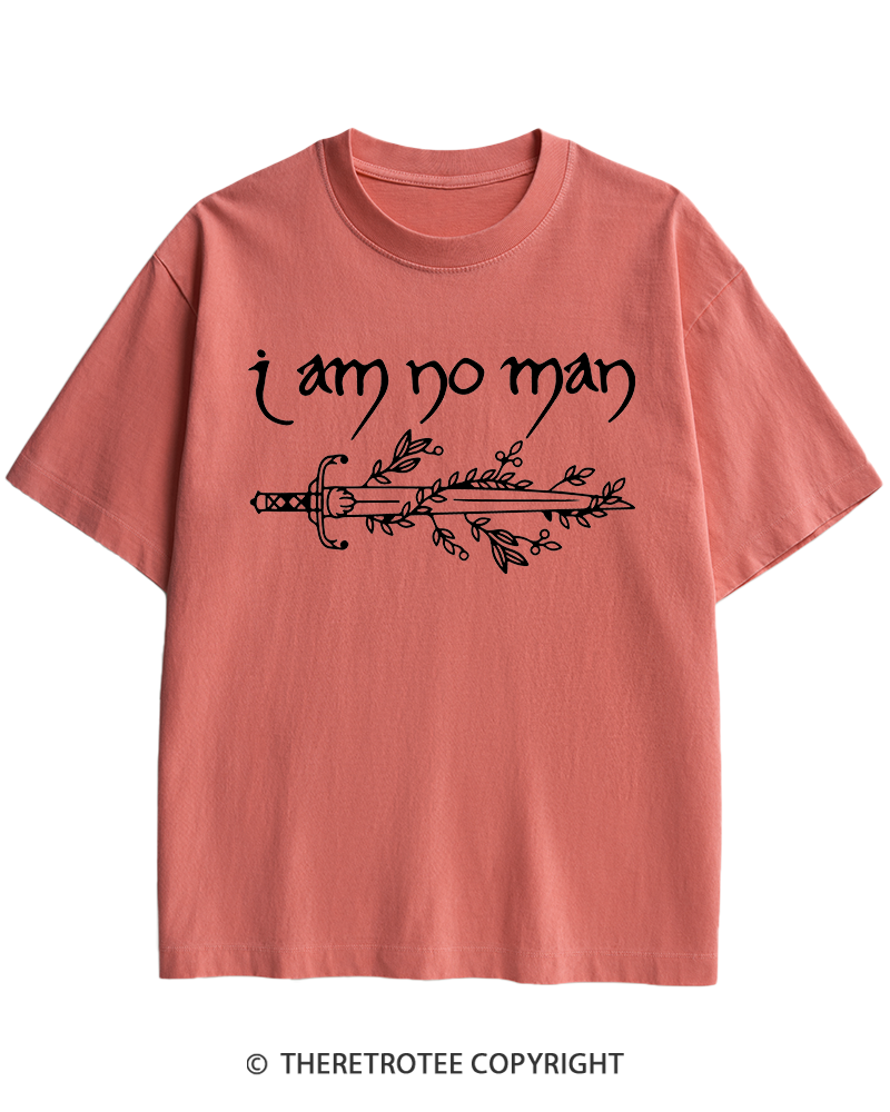 TheRetroTee I Am No Man Heavy Cotton T-Shirt