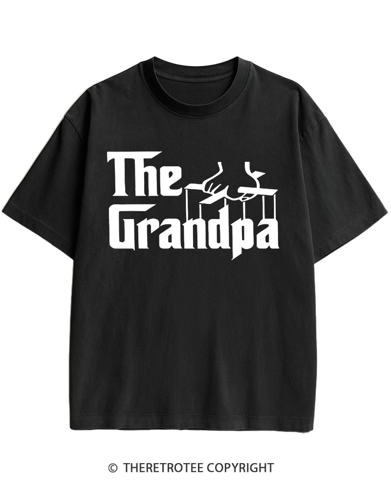 TheRetroTee The Godfather Gangster Movie Reference 1970s Heavy Cotton T-Shirt