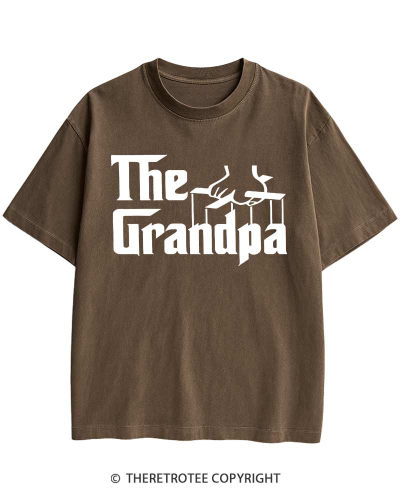 TheRetroTee The Godfather Gangster Movie Reference 1970s Heavy Cotton T-Shirt