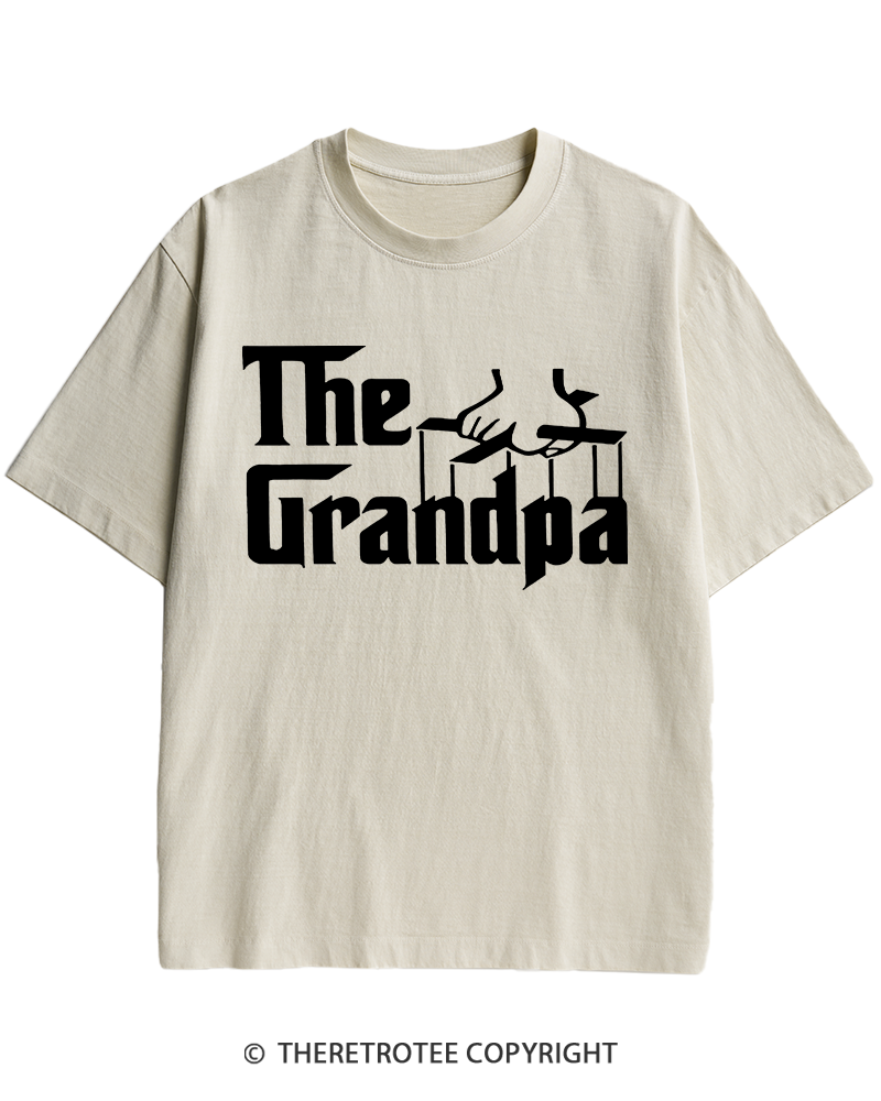 TheRetroTee The Godfather Gangster Movie Reference 1970s Heavy Cotton T-Shirt