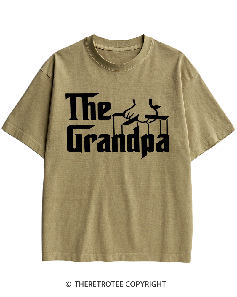 TheRetroTee The Godfather Gangster Movie Reference 1970s Heavy Cotton T-Shirt