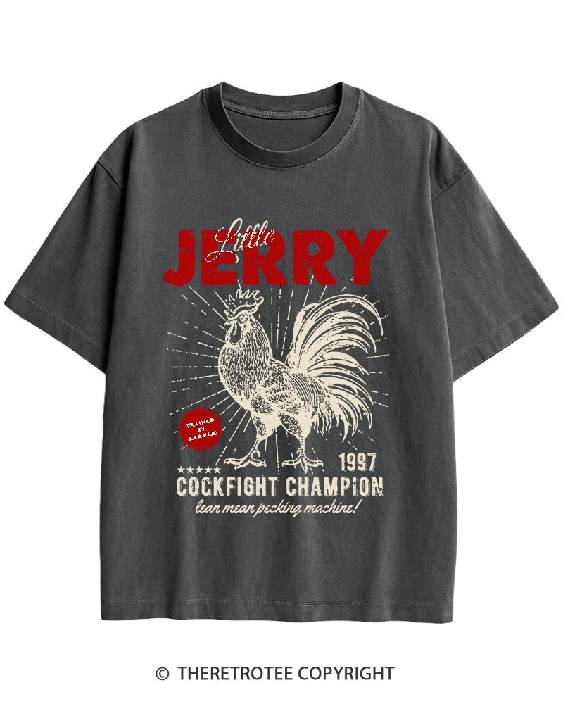 TheRetroTee Barnyard Champion 1990s Heavy Cotton T-Shirt