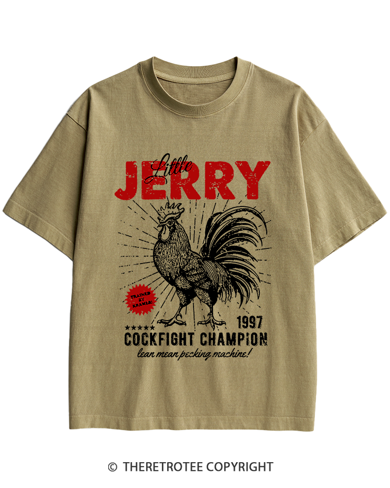 TheRetroTee Barnyard Champion 1990s Heavy Cotton T-Shirt