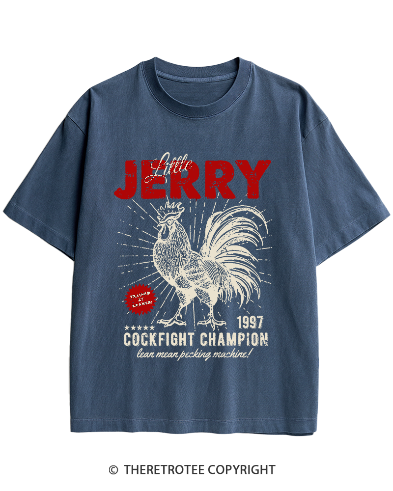 TheRetroTee Barnyard Champion 1990s Heavy Cotton T-Shirt