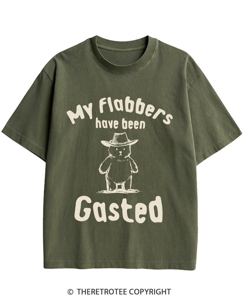 TheRetroTee My Flabbers Have Been Gasted Heavy Cotton T-Shirt