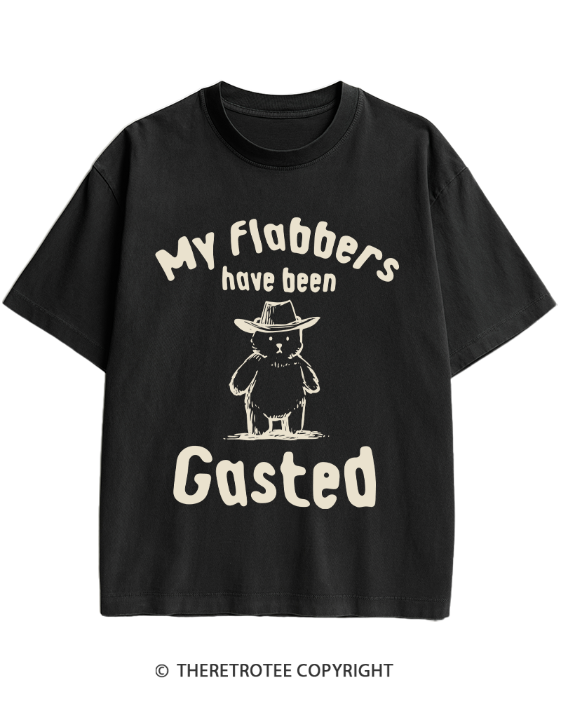 TheRetroTee My Flabbers Have Been Gasted Heavy Cotton T-Shirt
