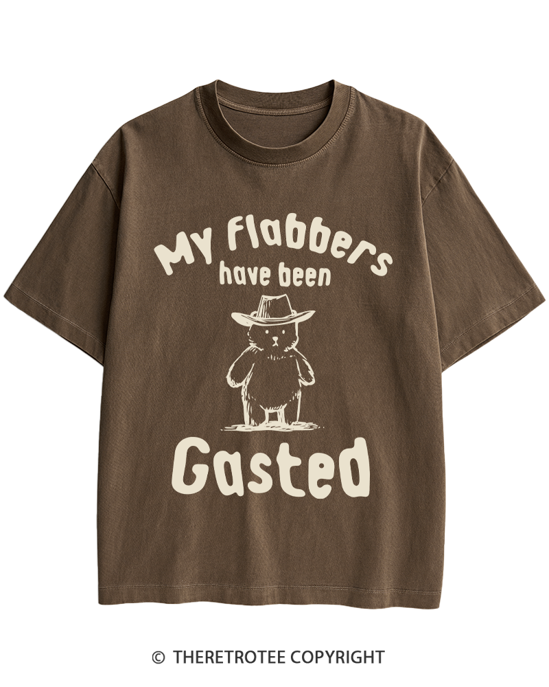 TheRetroTee My Flabbers Have Been Gasted Heavy Cotton T-Shirt