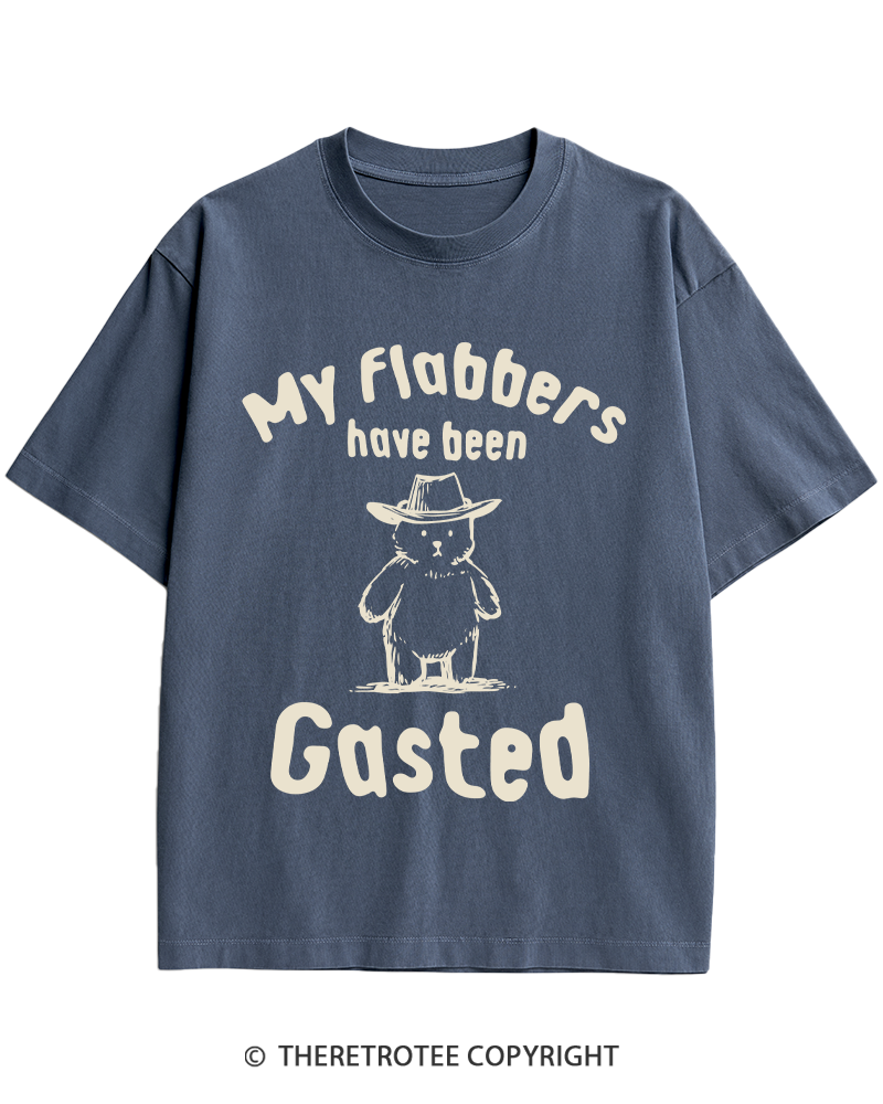 TheRetroTee My Flabbers Have Been Gasted Heavy Cotton T-Shirt