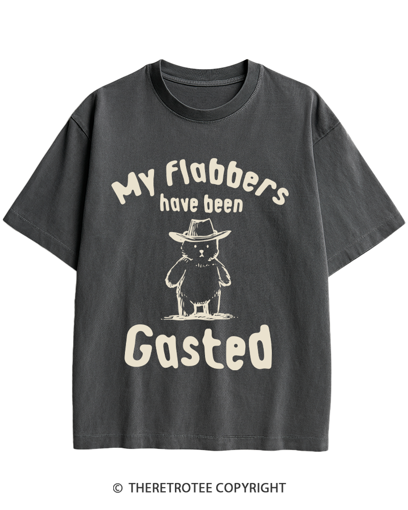 TheRetroTee My Flabbers Have Been Gasted Heavy Cotton T-Shirt