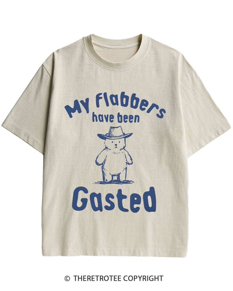 TheRetroTee My Flabbers Have Been Gasted Heavy Cotton T-Shirt