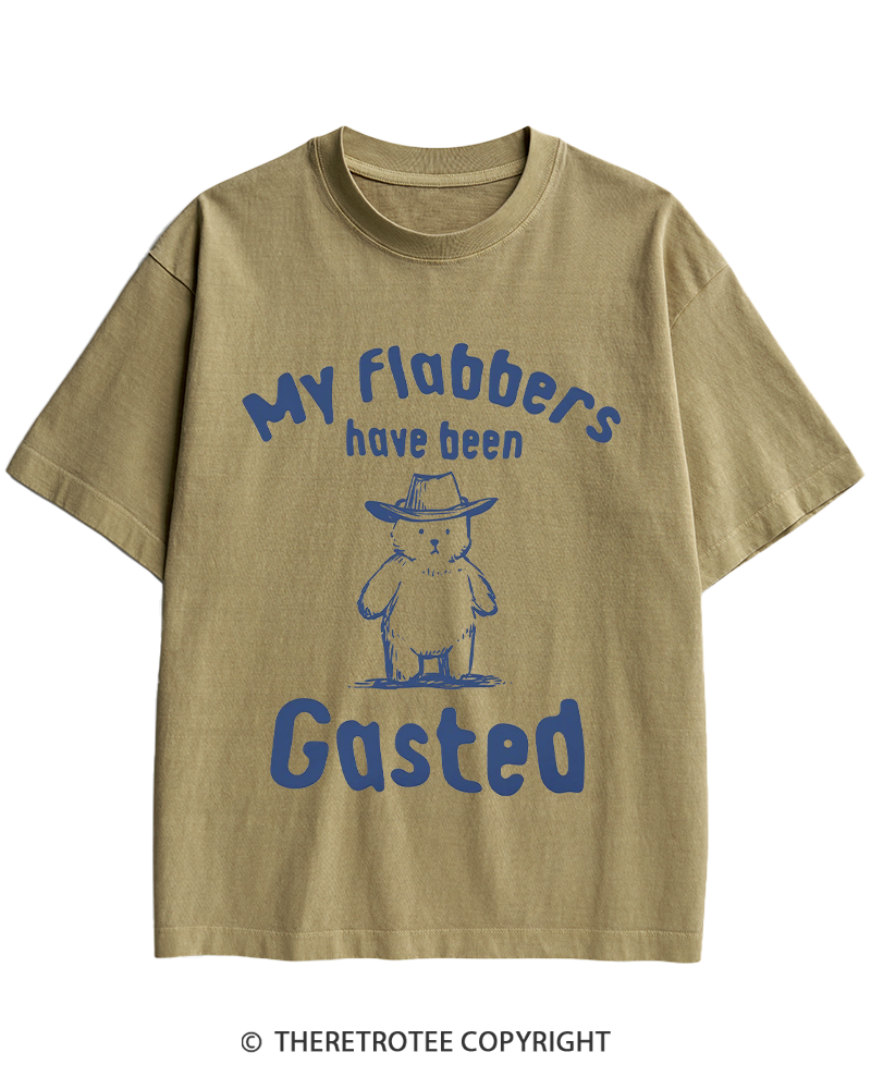 TheRetroTee My Flabbers Have Been Gasted Heavy Cotton T-Shirt