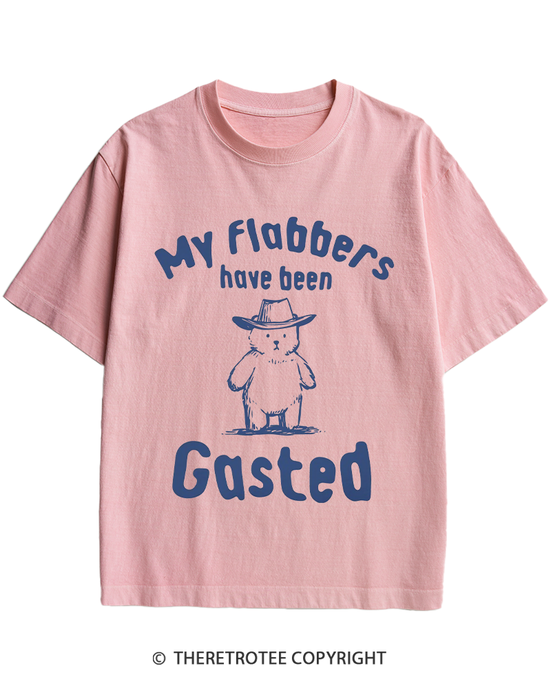 TheRetroTee My Flabbers Have Been Gasted Heavy Cotton T-Shirt