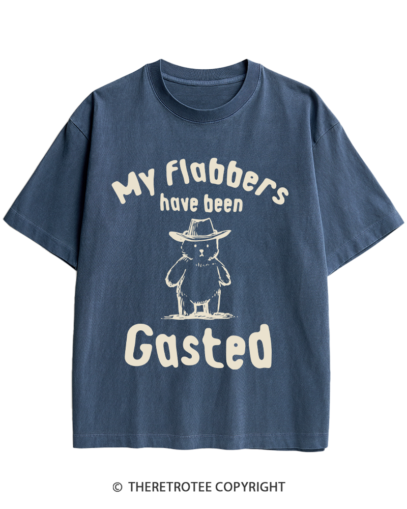 TheRetroTee My Flabbers Have Been Gasted Heavy Cotton T-Shirt