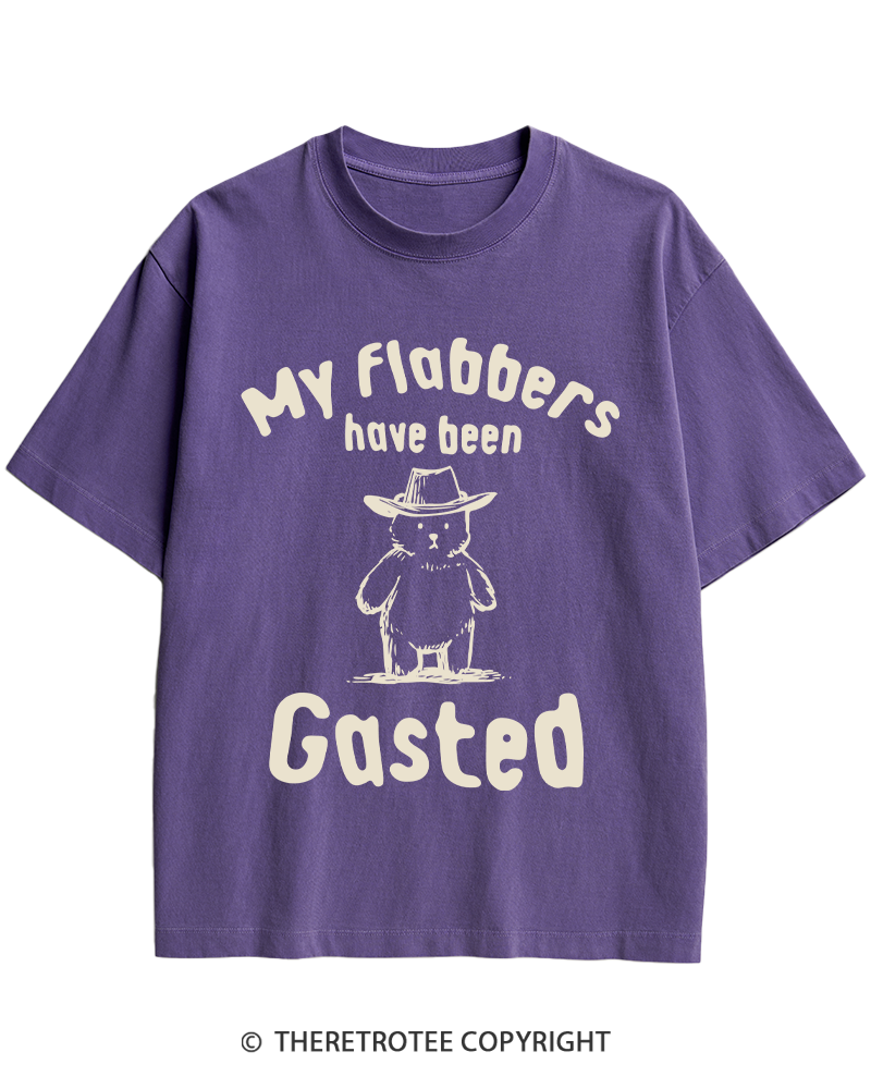 TheRetroTee My Flabbers Have Been Gasted Heavy Cotton T-Shirt