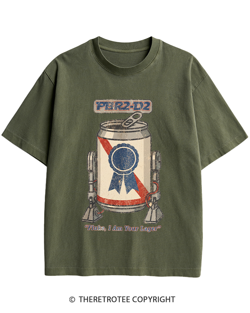 TheRetroTee I Am Your Lager 1980s Heavy Cotton T-Shirt