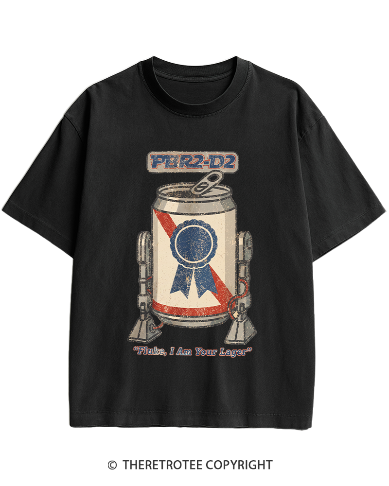 TheRetroTee I Am Your Lager 1980s Heavy Cotton T-Shirt