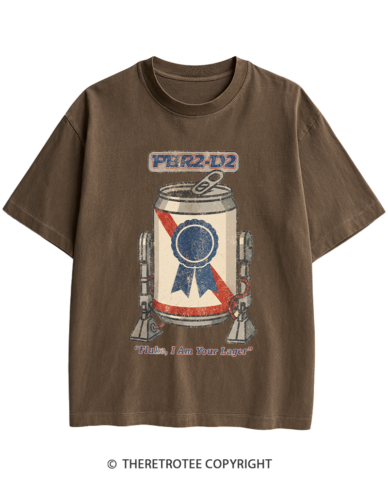 TheRetroTee I Am Your Lager 1980s Heavy Cotton T-Shirt