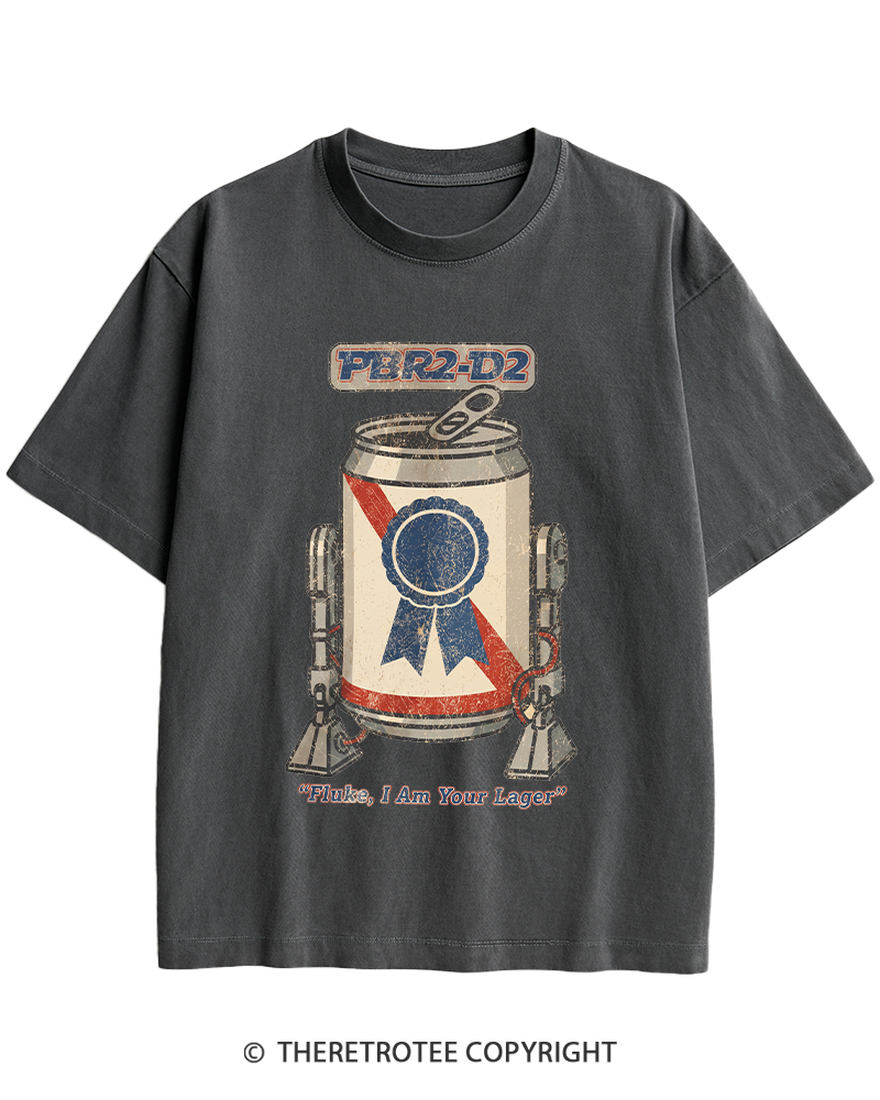 TheRetroTee I Am Your Lager 1980s Heavy Cotton T-Shirt