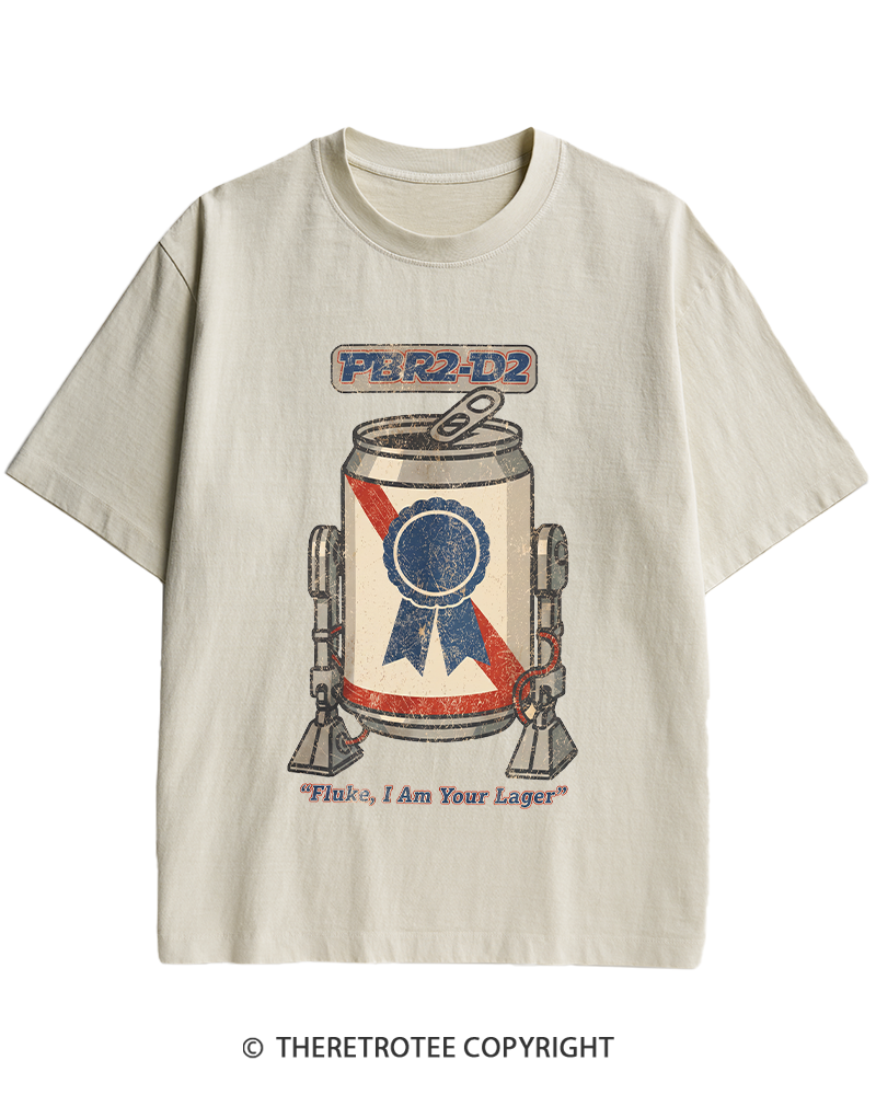 TheRetroTee I Am Your Lager 1980s Heavy Cotton T-Shirt