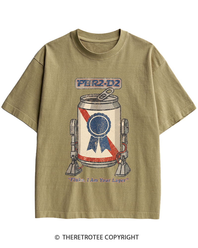 TheRetroTee I Am Your Lager 1980s Heavy Cotton T-Shirt