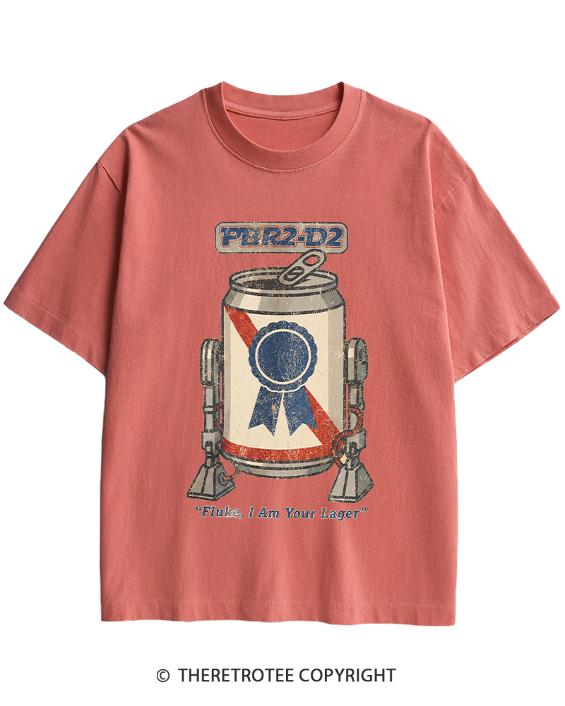 TheRetroTee I Am Your Lager 1980s Heavy Cotton T-Shirt