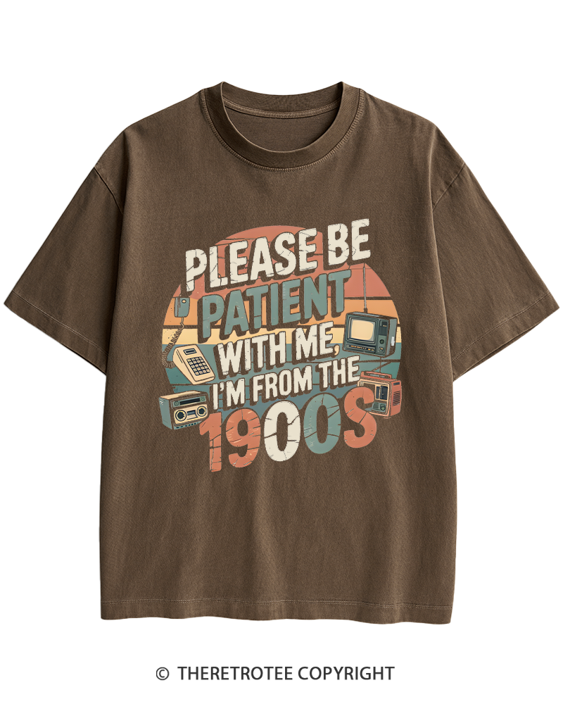 TheRetroTee Please Be Patient With Me 1900s Heavy Cotton T-Shirt