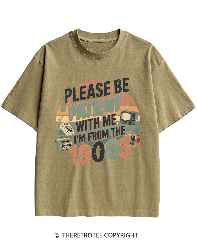 TheRetroTee Please Be Patient With Me 1900s Heavy Cotton T-Shirt
