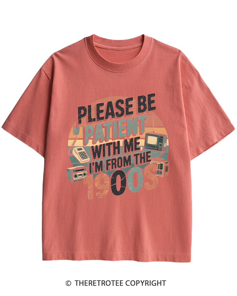 TheRetroTee Please Be Patient With Me 1900s Heavy Cotton T-Shirt