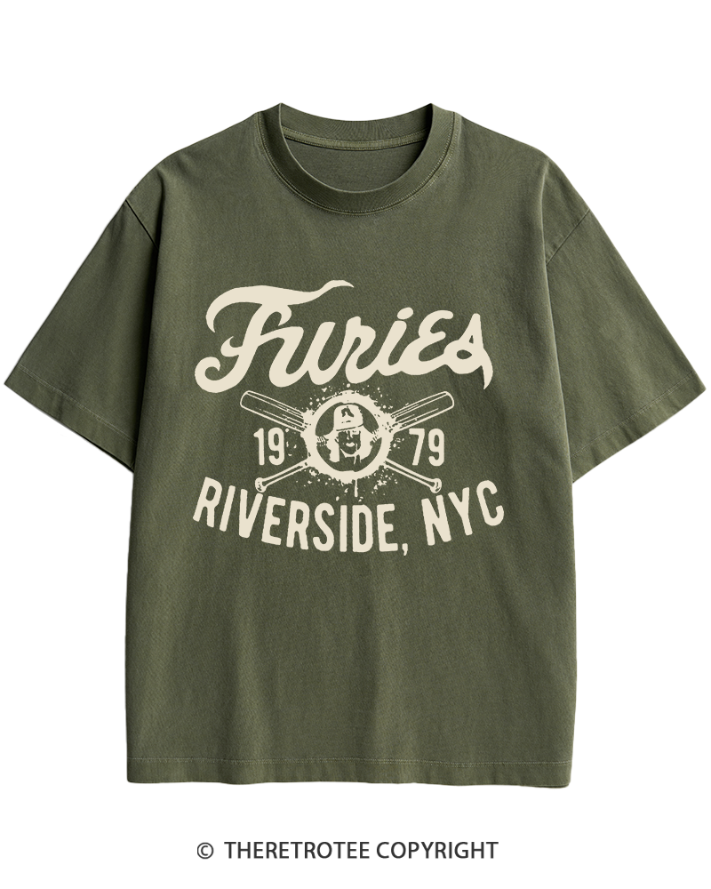 TheRetroTee Furies Riverside cult movie 1970s Heavy Cotton T-Shirt