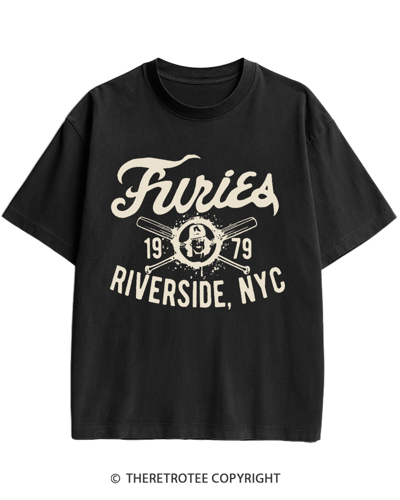 TheRetroTee Furies Riverside cult movie 1970s Heavy Cotton T-Shirt