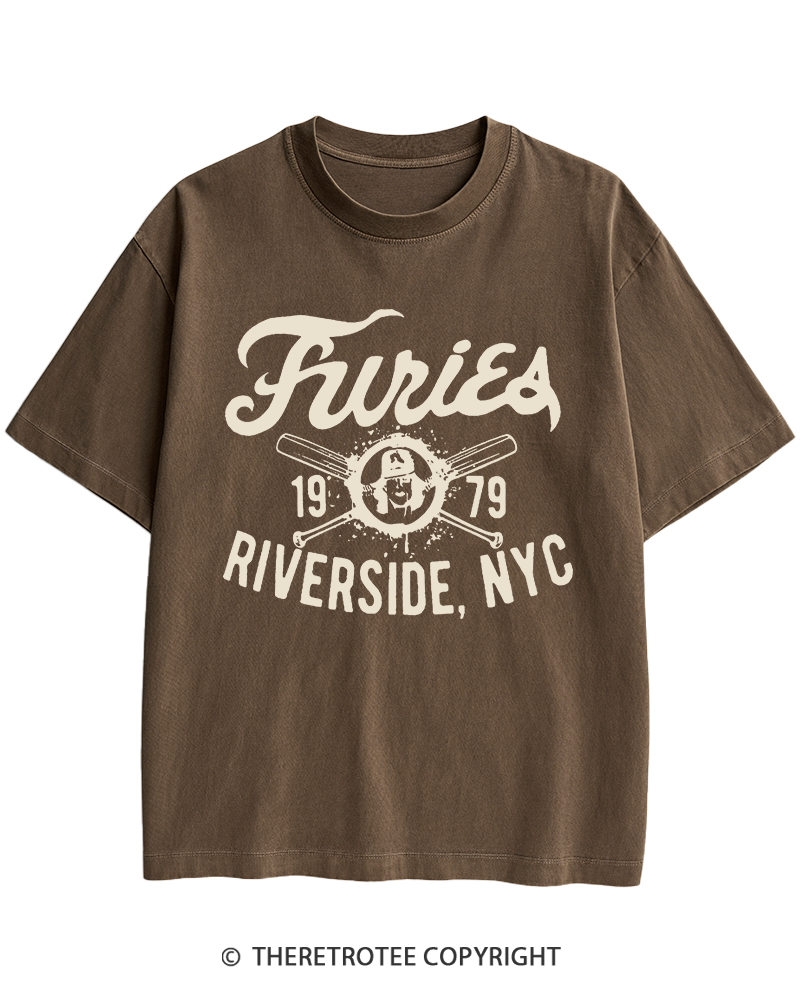 TheRetroTee Furies Riverside cult movie 1970s Heavy Cotton T-Shirt