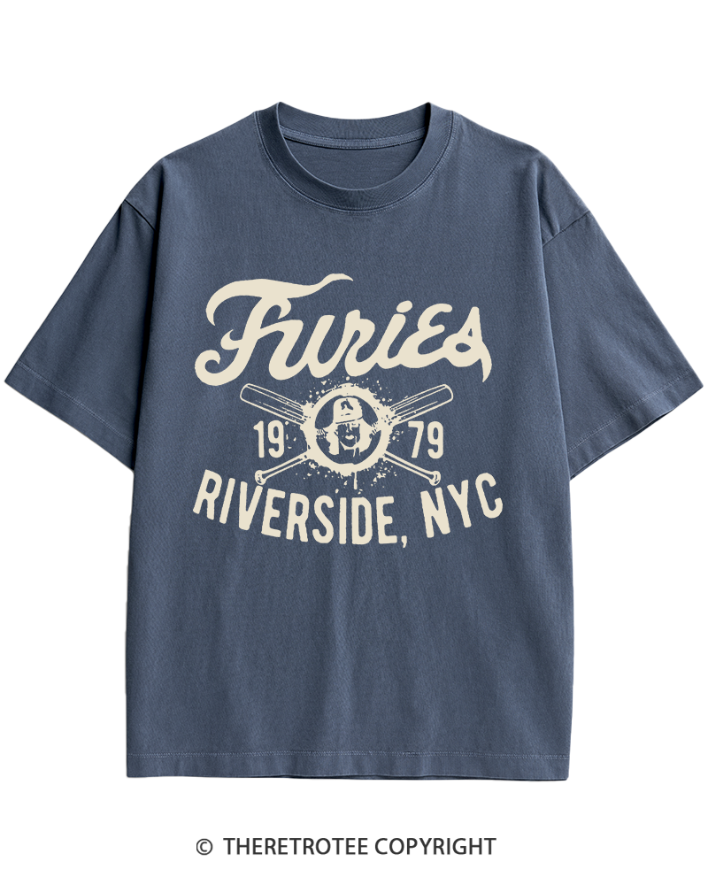 TheRetroTee Furies Riverside cult movie 1970s Heavy Cotton T-Shirt