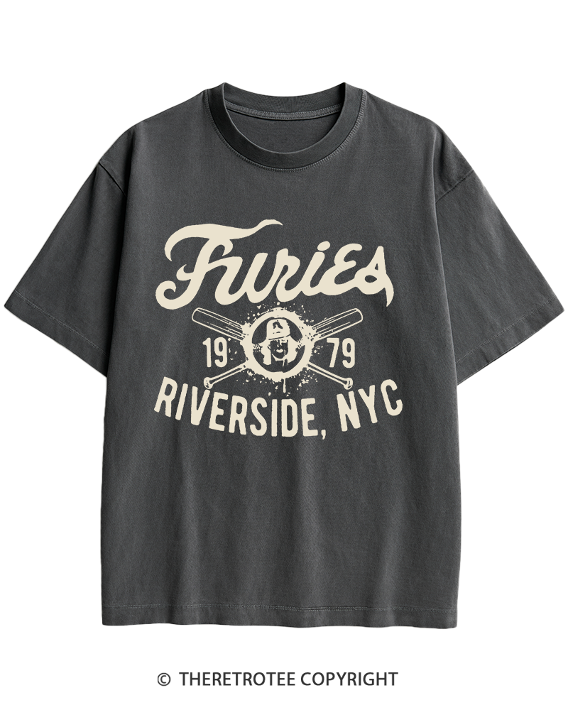 TheRetroTee Furies Riverside cult movie 1970s Heavy Cotton T-Shirt