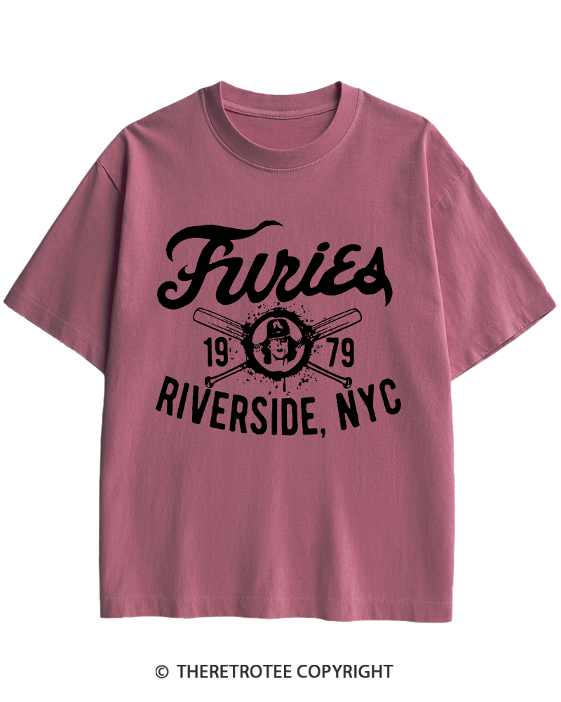 TheRetroTee Furies Riverside cult movie 1970s Heavy Cotton T-Shirt