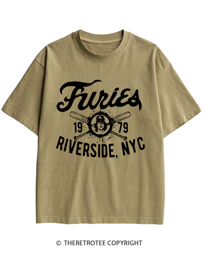 TheRetroTee Furies Riverside cult movie 1970s Heavy Cotton T-Shirt