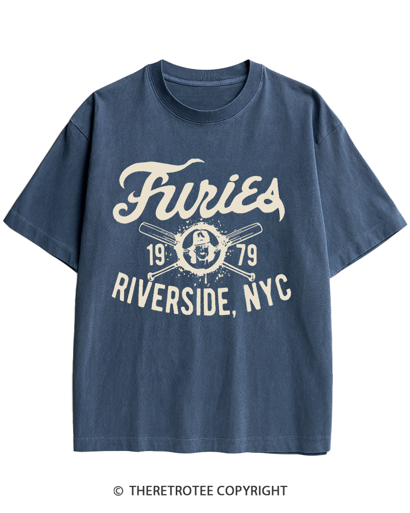 TheRetroTee Furies Riverside cult movie 1970s Heavy Cotton T-Shirt