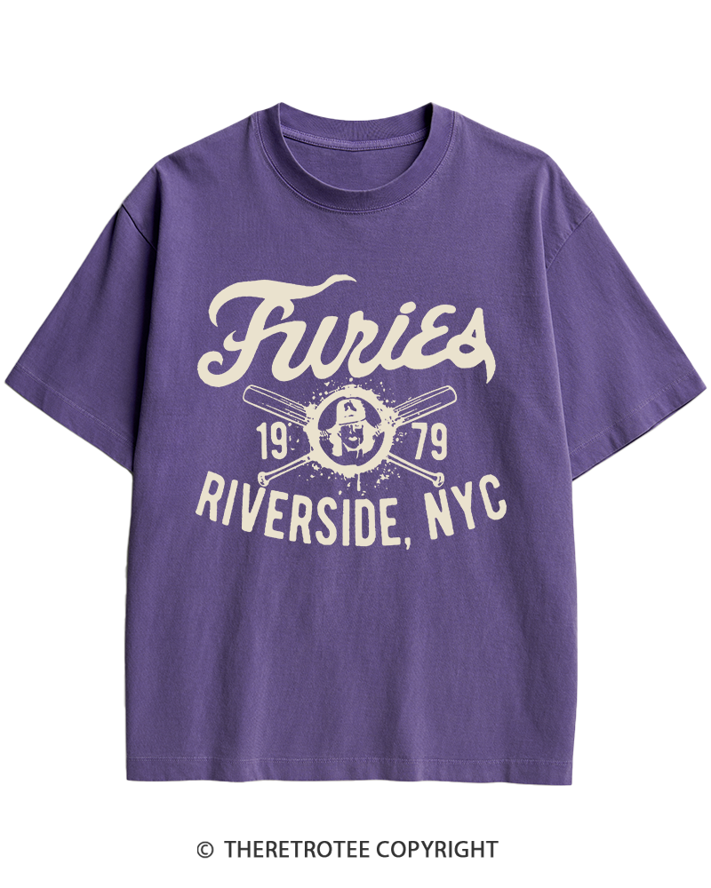 TheRetroTee Furies Riverside cult movie 1970s Heavy Cotton T-Shirt