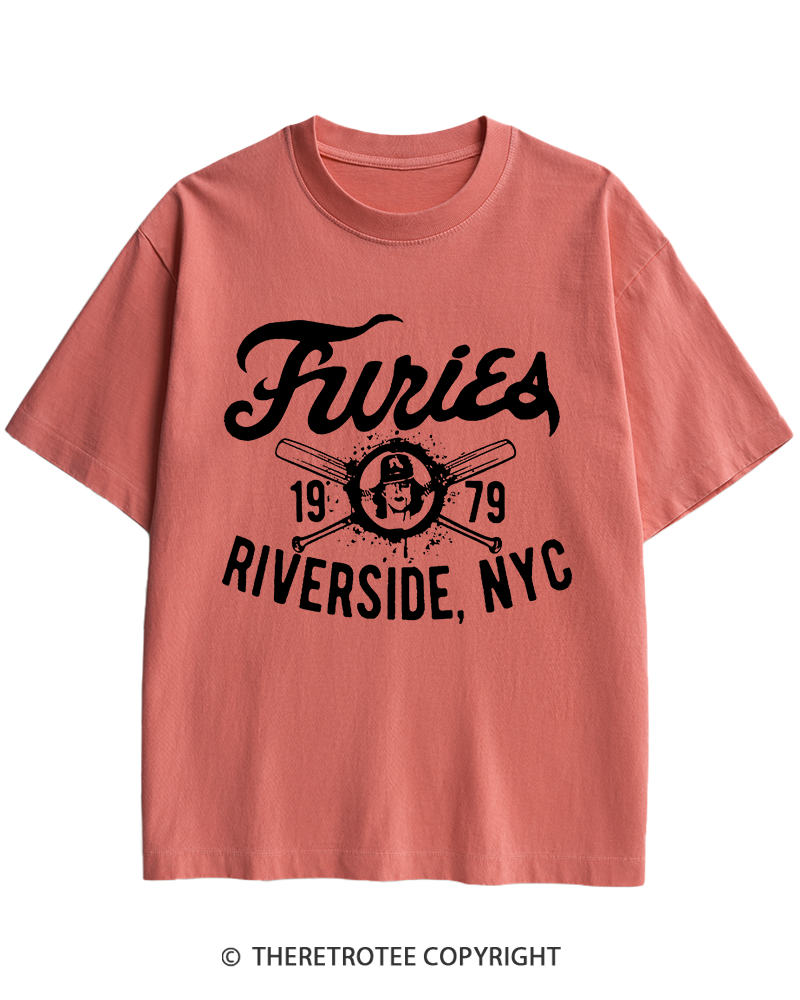 TheRetroTee Furies Riverside cult movie 1970s Heavy Cotton T-Shirt