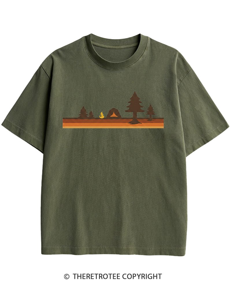 TheRetroTee Camper 1980s Heavy Cotton T-Shirt